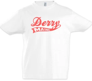 Derry Maine Kids Boys T-Shirt The Dark Symbol Sign Logo Tower Book City Insignia - Picture 1 of 1