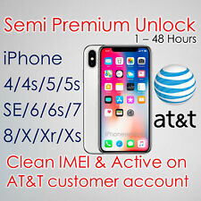 PREMIUM UNLOCK SERVICE iPhone 13 12 11 PRO XR ACTIVE ON ANOTHER AT&T ACCOUNT