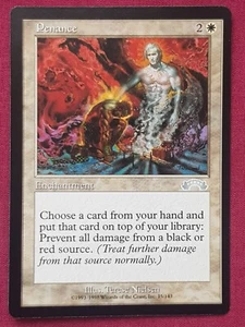 Magic The Gathering EXODUS PENANCE white card MTG - Picture 1 of 2