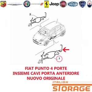 FIAT PUNTO 4 PORTE INSIEME CAVI PORTA ANTERIORE NUOVO ORIGINALE 51865109 - Picture 1 of 1