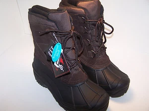 BOTAS DE MANO Tempest Marrón Para Hombre Botas de Lluvia Impermeables Carcasa de Cuero Medianas NUEVAS - Imagen 1 de 3