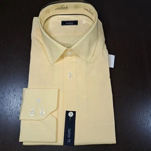 NWT Van Laack Dress Shirt Size 42 16.5 Checked Yellow Long Sleeve J4 - Picture 1 of 9