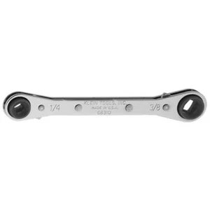 Klein Tools Ratcheting Refrigeration Wrench Compact Durable with Dual Sizes - Picture 1 of 2