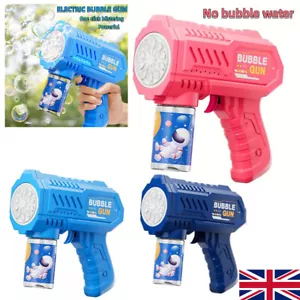 Automatic Electric Gatling Bubble Gun Machine Bubble Camera Bubble Maker Kid Toy - Picture 1 of 10