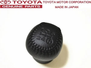 TOYOTA OEM 93-02 JZA80 SUPRA MK4 5 Speed Black Leather Shift Knob JDM - Picture 1 of 2