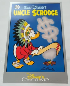 Litografía Carl Barks - Firmada - Limitada - Tío Scrooge - Dagobert - Rara - Imagen 1 de 11