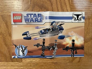 Lego Star Wars 8015 Assassin Droids Battle Pack Instruction Manual Only - Picture 1 of 1