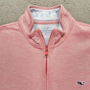 Vineyard Vines Saltwater Herren 1/4 Zip Large Pink Logo Pullover Sweater 1K1154 - Bild 1 von 16