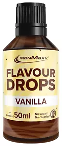 Ironmaxx Flavour Drops - Vanille 50Ml | Kalorienfrei & Zuckerfrei | Vegane Aroma - Bild 1 von 12