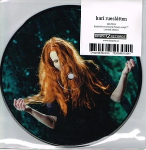 KARI RUESLATTEN - BATTLE FOREVERMORE (DZLP026) LIMITED 7" PICTURE DISC SINGLE - Picture 1 of 4