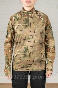 Camisa táctica de combate multicam rip stop táctica mujer ubax campo militar - Imagen 1 de 9