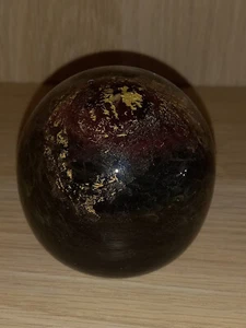 Anthony Stern Paperweight '80 - Brown and Gold - Picture 1 of 5