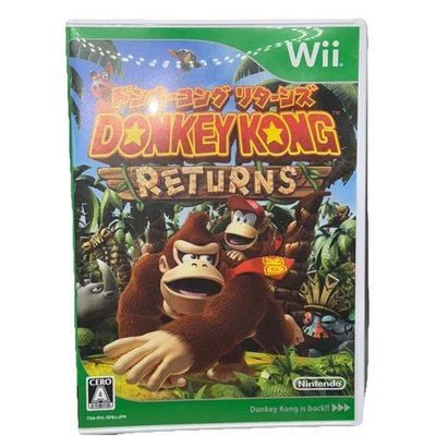 Donkey Kong Returns (Japanese, region lock) Nintendo Wii Japan import US Seller - Image 1 of 3