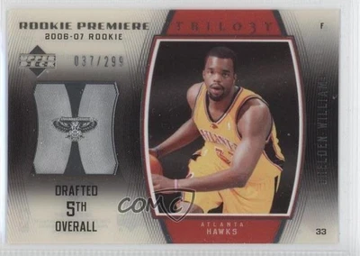 2006-07 Upper Deck Trilogy Rookie Premiere /299 Shelden Williams #91 Rookie RC - Image 1 of 2