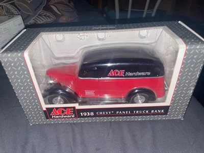 1996 ERTL Collectibles 1938 ACE Hardware Chevy Panel Truck 1/25 Die Cast Bank - Image 1 of 3