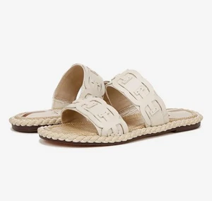 Sam Edelman Sandals Women’s Size 10M Slippers Tatum Ivory Croc - Picture 1 of 5