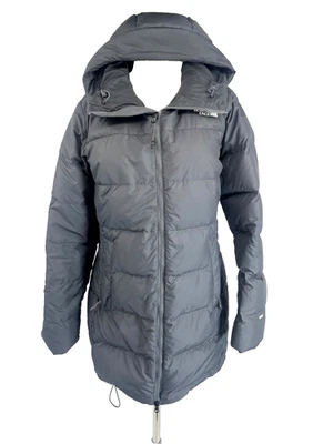 The North Face Down Puffer Jacket Womens Large Gray Hooded 550 Gotham Parka - Image 1 of 4