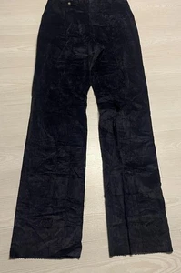 Lands' End Cordhose Damen Größe 16 Marineblau gewellter Saum W30 L35 - Bild 1 von 14