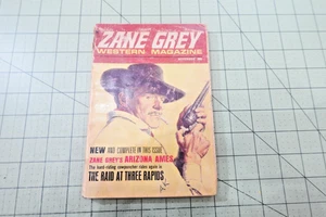 ZANE GREY'S WESTERN MAGAZINE  11/1970 RARE PULP ERA WESTERN PULP DIGEST MAG - Picture 1 of 3