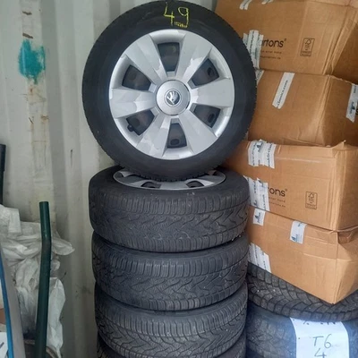 Ganzjahresreifen auf Stahlfelgen VW Polo 6R , Skoda Fabia  185/60R15-Barum-AP49 - Bild 1 von 4