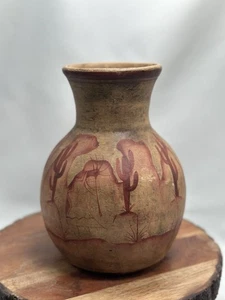 Südwestliche Indianer Design Keramik Vase tolles Aquarell Design - Bild 1 von 6