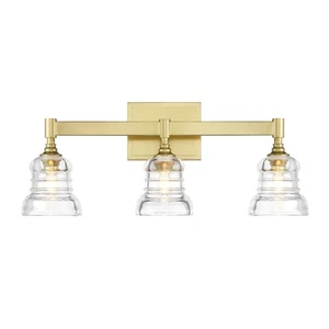 Crystorama Lighting Group GRG-1043 Gregory 3 Light 24"W Vanity - Brass - Picture 1 of 10