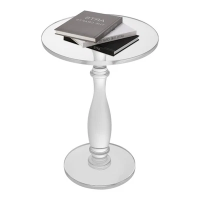 Acrylic Round Side Table, Coffee Table, Sofa Table, Freestanding Coffee Table - Image 1 of 4