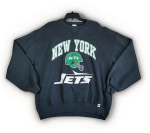 Vintage Russell Athletic New York Jets Sweatshirt Men's Size XL Black NFL  - Picture 1 of 7
