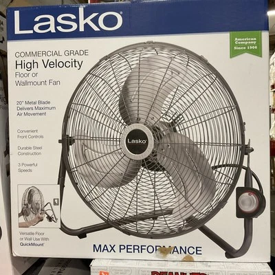 Ventilador de piso o pared de alta velocidad Lasko Max Performance 20" Foto 1 de 2