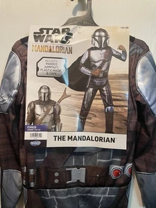Star Wars Mandalorian Kids Muscle Halloween Costume Child 10-12 Large - Picture 1 of 1