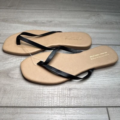 Sandalias chanclas Saks Fifth Avenue 8 negras para mujer Foto 1 de 4