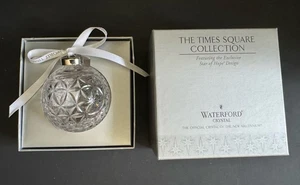 Waterford Times Square Star of Hope Design Crystal Ball Ornament NIB New - Picture 1 of 6