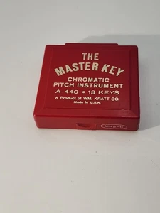 Vintage THE MASTER KEY Chromatic Pitch Instrument A-440 13 Tasten MK2-C - Bild 1 von 6