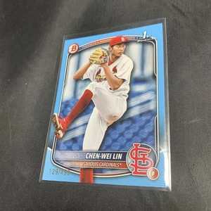2025 Bowman Chen-Wei Lin 1st Light Blue /499 - St. Louis Cardinals - Picture 1 of 3
