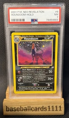 2001 POKEMON NEO REVELATION #8 HOUNDOOM-HOLO PSA 7 P2 - Image 1 of 2