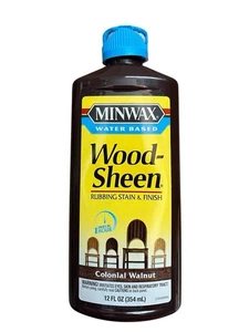 Minwax Water Based Wood-Sheen Running Stain & Finish, Colonial Walnut, 12 oz - Picture 1 of 3
