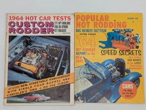 Lot of Custom Rodder November 1963 Popular Hot Rodding October 1963 Rare Vintage - Picture 1 of 13