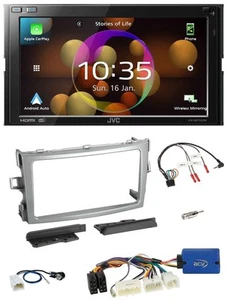JVC DAB Lenkrad 2DIN Bluetooth USB Autoradio für Toyota Verso 2009-2018 silber - Bild 1 von 13