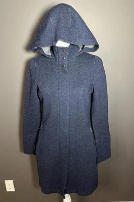 Dakine Women's Mid Length Wool Blend Jacket Medium Navy Blue - Image 1 of 4