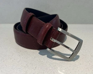 Cintura uomo Elliot Rodi bordeaux pelle venata L36” 95 cm - Foto 1 di 9