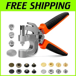 Snap Fastener Tool Kit - Leather Press Pliers Set - Picture 1 of 9