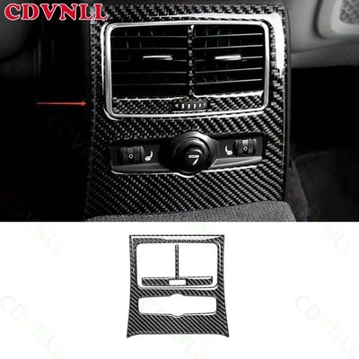 Panel antipatadas de salida de aire del asiento trasero de fibra de carbono real para Audi A6 S6 2007-2011 Foto 1 de 4