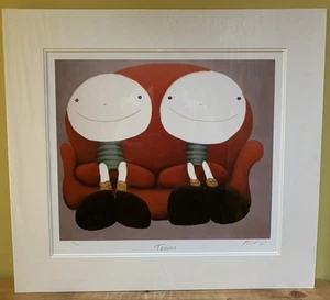 Mackenzie Thorpe TWINS Framed Mounted Print Limited Edition with COA - Afbeelding 1 van 19