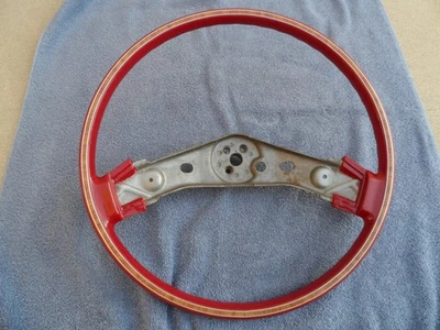 NOS 1977-80-82-84-88 Cutlass Delta 88 Ninety Eight Red Marroon Steering Wheel - Image 1 of 4