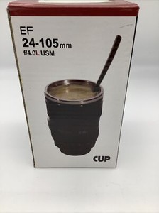 Camera Lens Coffee Mug, 13.5 oz Replica of Canon EF 24-105mm Lens 