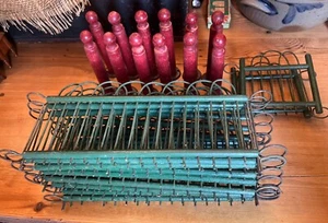 Vintage A.W. Drake Wicker Fence For Christmas Holiday Putz Train Metal - Picture 1 of 14