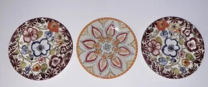 Set of 3! Anthropologie Boho 8” Salad Plates - Picture 1 of 9