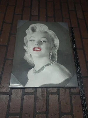 Arte de pared en lienzo Marilyn Monroe impresión enmarcada decoración Foto 1 de 2