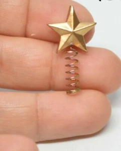 Miniature Dollshouse Christmas Tree Gold Star Tree Topper🎄✨️ 1:12th Scale Size  - Picture 1 of 3
