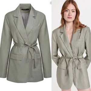 Löwin Shopbop Olympia Blazer grün Kleid minimalistisch Gr. Small schick adrett - Bild 1 von 11